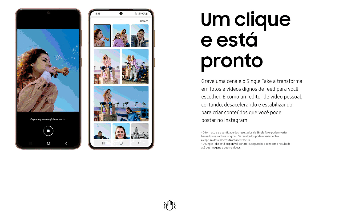 Smartphone Samsung Galaxy S21 5G 128GB 8GB RAM Tela de 6,2 Câmera Tripla Traseira 12MP + 64MP + 12MP Frontal de 10MP Bateria de 4000mAh Cinza